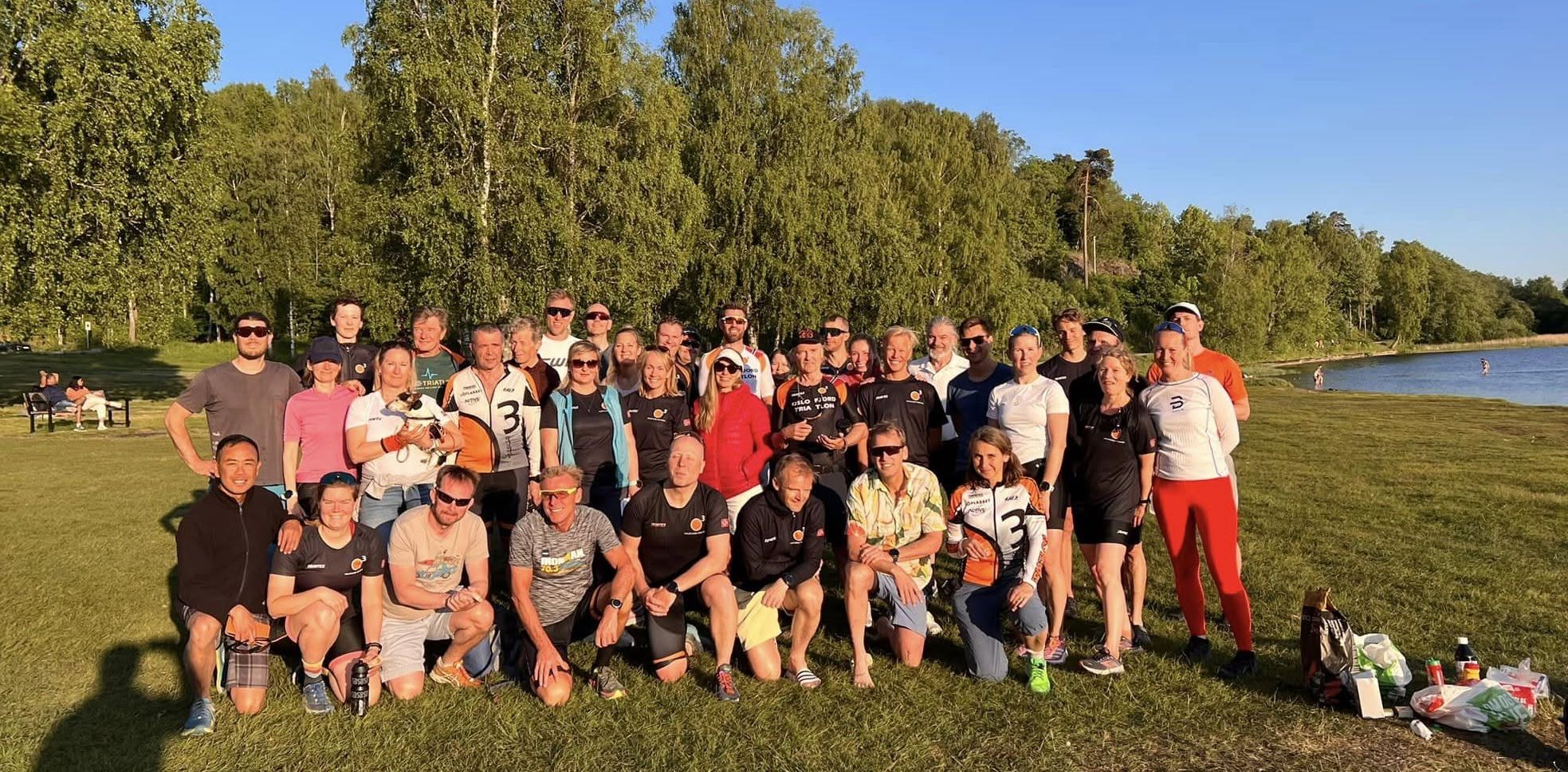 Oslofjord Triatlon samlet ved vannet